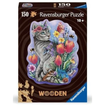 Puzzle drewniane 150 Kot